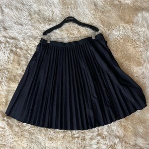 Forever 21+ Black Pleated Skater Skirt